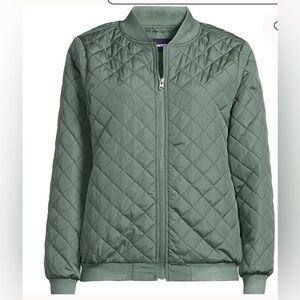 Quilted Olive Green puffer